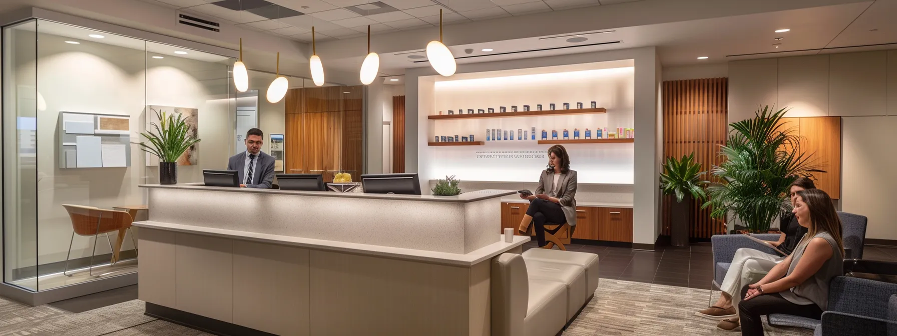 a focused consultation scene in a modern denver office, showcasing a professional healthcare provider discussing personalized nutrition and fitness plans with a client, illuminated by soft, motivational lighting that highlights their engaged expressions.